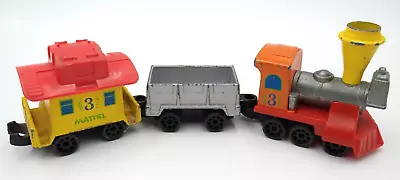 VTG Mattel First Wheels Die Cast Metal Train Set 1980 Hong Kong • $9