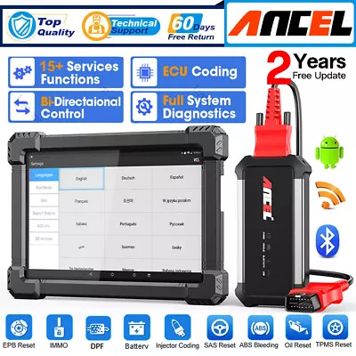 ANCEL X7 Full System OBD2 Scanner ECU Immobilizer Key Programming Car Diagnostic • $359.99