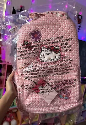 Hello Kitty X Vera Bradley Backpack SEALED • $200