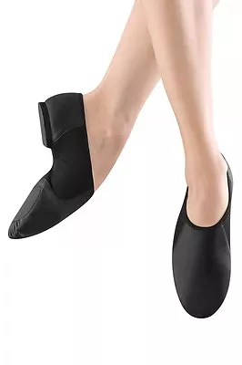 Bloch Neo Flex Slip On Leather Jazz Shoe Split Sole Black Or Tan • £28