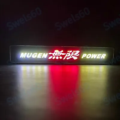 LED For JDM Mugen Power Logo Light Car Front Grille Badge Illuminated Decal 6 • $30.90