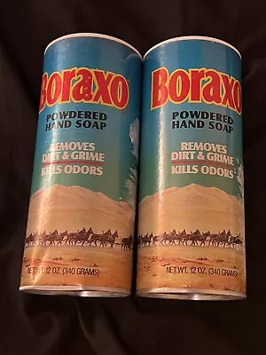 2 Boraxo Powdered Hand Soap 12oz Removes Dirt & Grime VINTAGE • $60.99