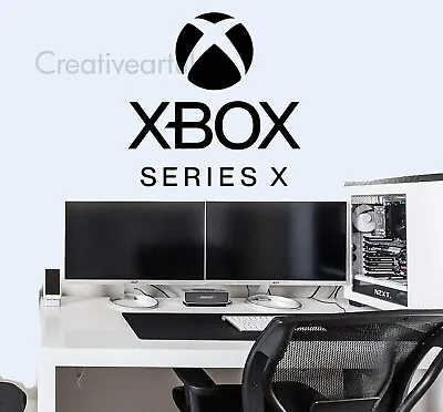 £7.50 • Buy Xbox S Series Gaming Wall Stickers Gamer XBOX Series X Vinyl Decals Kids Bedroom
