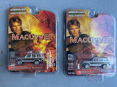 Greenlight Hollywood MacGyver  1986 Jeep Cherokee  Wagoneer Lot Of 2 • $24.99