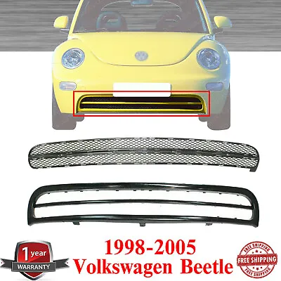 Front Bumper Grille Assembly + Molding Trim For 1998-2005 Volkswagen Beetle • $188.11