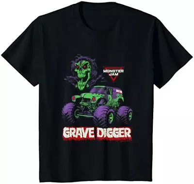 Kids Monster Jam Grave Digger Monster Truck T-Shirt • $17.99