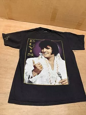 VTG 2000 Elvis Presley Big Face Graphic Band Music Promo T Shirt Tour Medium • $18