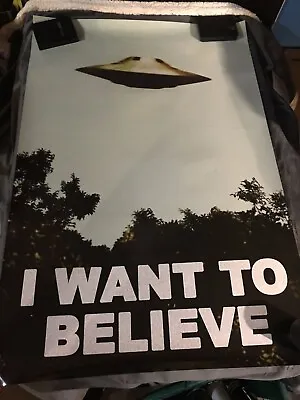 X-FILES  I Want To Believe   TV Show POSTER 24x36 Inches 1995 FOX Scully Mulder • $21.98