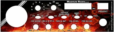 Magnum S-9 CB Radio Face Plate Graphic Decal Any Design Color Galaxy Cobra RCI • $20