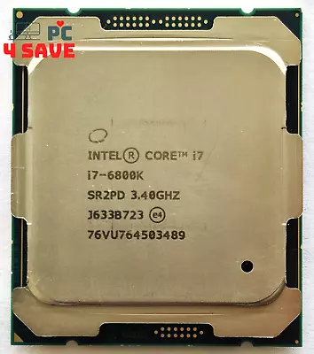 Intel Core I7-6800K 3.4GHz 6-Core LGA 2011 15MB Desktop CPU Processor SR2PD 140W • $39.99