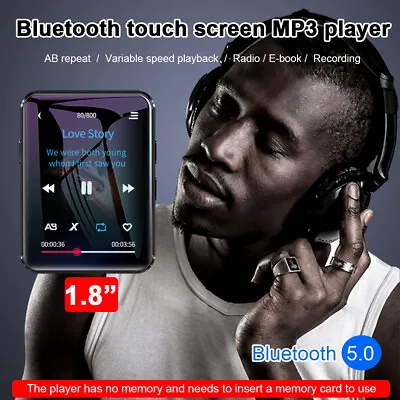 MP3 Player Bluetooth Full Touchscreen HD Video Mp4 Mp3 Music Player + Earphone • $28.39