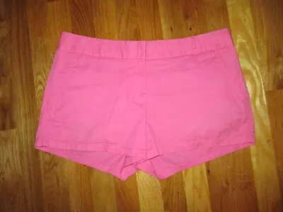 Ladies J. Crew Broken-In Chino Pink Cotton Shorts Size 8 • $9.99