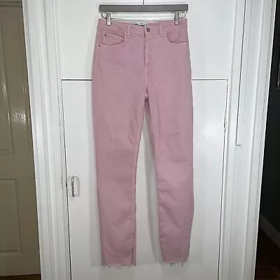 Zara Jeans Women’s Baby Pink Slim Straight Size UK 12 US 8 EU 40 • £18.99