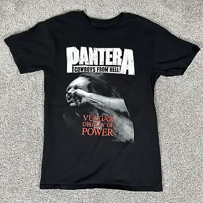 Pantera Shirt Men’s S Vulgar Display Of Power Double Sided Retro Print (Tag M) • $24.88