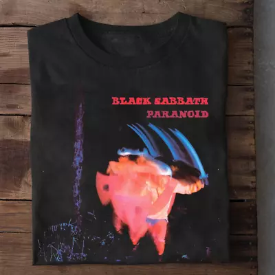 Paranoid-Black Sabbath Gift For Men Women Black All Size Shirt QQ1299 • $18.99