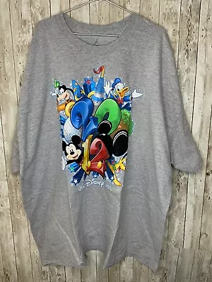 Walt Disney World 2012 Graphic T-Shirt Gray Disneyland (4XL) • $15