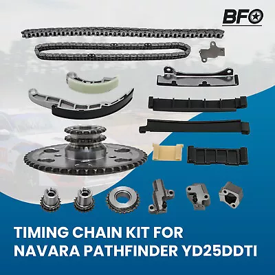 Timing Chain Kit For Nissan Pathfinder R51 Cabstar F24 2.5L YD25DDTi 2005–2012 • $168.99