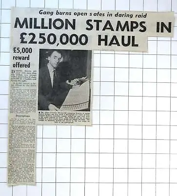 1964 Mr Alan Leverrton MD Of Stamp Dealers Bridger And Kay Raid • $7.58