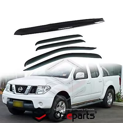 Bonnet Protector + Weathershields Visors For Nissan Navara D40 VSK 2005~2010 • $110