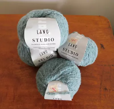 4 Skeins Of Lang Studio Yarn Wool For Felting 50g Ca.200m • $19.75
