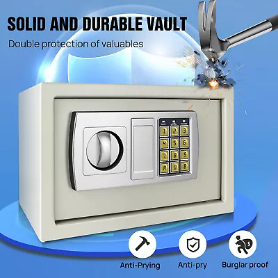 Digital Steel Safe Electronic Security Home Office Money Cash Jewelry Safety Box • £32.07