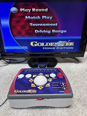 GOLDEN TEE Golf! Home Edition Plug N Play TV Game 2005 By Radica - TESTED • $19.99