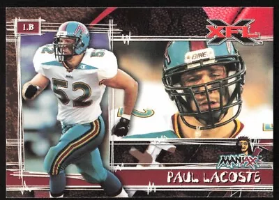 2001 Topps XFL Paul Lacoste #56 Memphis Maniax • $1.49