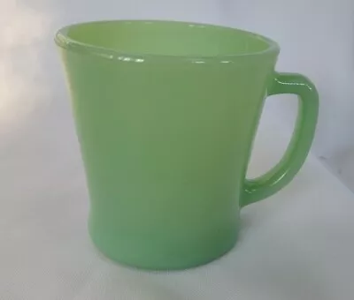 Vtg Anchor Hocking Fire King Jadeite Green D-handle Mug U.s.a. Volume 6 Ounces • $18.50