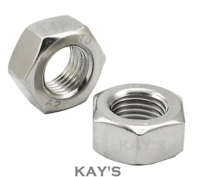 £23.97 • Buy Left Hand Thread Hexagon Full Nuts A2 Stainless Steel M4,m5,m6,m8,m10,m12,m16 