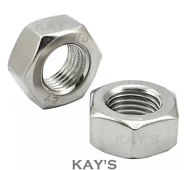 £23.97 • Buy Left Hand Thread Hexagon Full Nuts A2 Stainless Steel M4,m5,m6,m8,m10,m12,m16 
