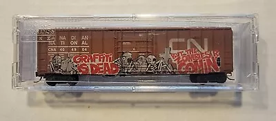 N Scale Micro Trains  CN Weathered Grafitti 027 44 110 50 Ft. Box Car #404904 • $36