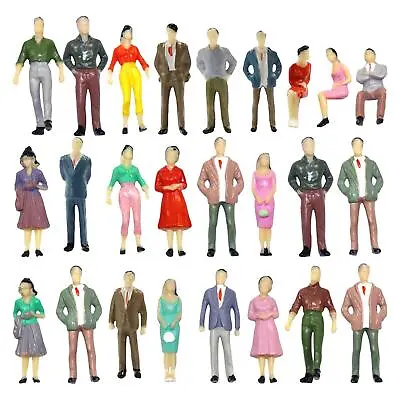 50Pcs 1:50 People Figures Passengers For Train Mini Dollhouses Decoration • £11.04