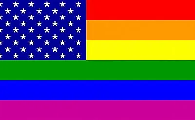 USA GAY PRIDE RIGHTS Flag 5X3 LGBT United States Of America American Rainbow • £5.50