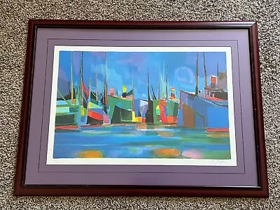 Marcel Mouly “Marine Bleue” Limited Edition 123/300 Pencil Signed Lithograph • $499.99