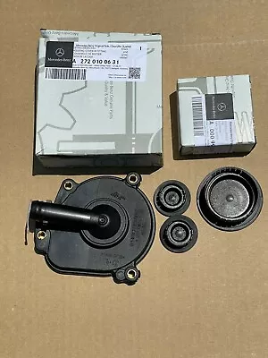 Mercedes Benz OE Genuine Engine Oil Separator Cover + Camshaft Cap Set NEW  • $67.99