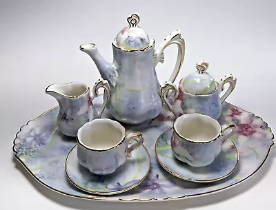 Burton + BURTON 2008 Laurel Valley Floral Design Porcelain 10 Pc Mini Tea Set • $44.98