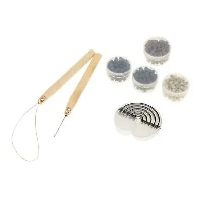 Hair   Extensions   Kit   Loop   Hook   Silicone   Micro   Bead         • £7.54