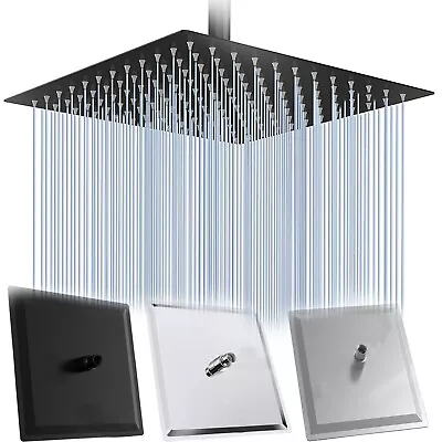 $39.90 • Buy Stainless Steel Rainfall Shower Head Ultrathin Rain Shower Head High Pressure