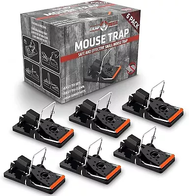 6 Pack Mouse Traps Rat Mice Killer Snap Trap Power Rodent Heavy Duty Pest Trap • $11.88