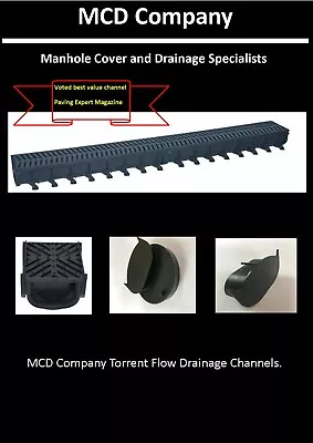 Drainage Channels Corners Fittings - MCD Company Torrent Flow & Aco Stockist • £12.99