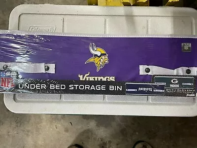 New Minnesota Vikings NFL Franklin Under Bed Storage Bin - 22 X12 X6.5  • $19.99