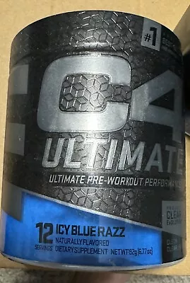 Cellucor C4 Ultimate Pre-Workout Performance Icy Blue Razz 6.77 OZ Exp.05/24 • $24.99