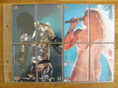 £8 • Buy SET OF 8 GIANTS OF ROCK & POP COLLECTORS PHONE CARDS Michael Jackson & Madonna