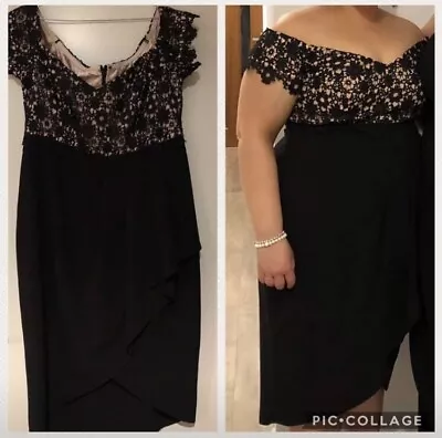 City Chic Off Shoulder Formal Dress (Size S) VGUC - Stunning Dress! • $37.50