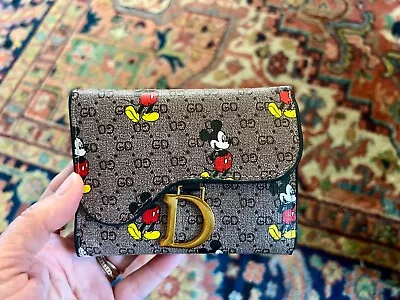 Mickey Mouse Faux Leather GD Designer Wallet • $15