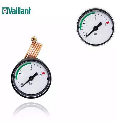 Vaillant Turbomax Plus Vuw 824 824/2 828 828/2 837 E Pressure Gauge 101271 • £19.75