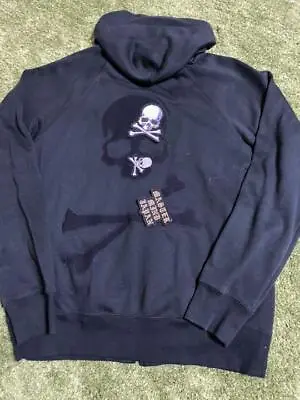 MASTERMIND Japan Skull Magic Tape Patch Hoodie Jacket Blouson Men L From Japan • £829.67