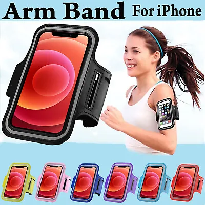 Shockproof Sport Running Armband For IPhone 11 12 13 14 Pro Max Phone Cover Case • £3.99