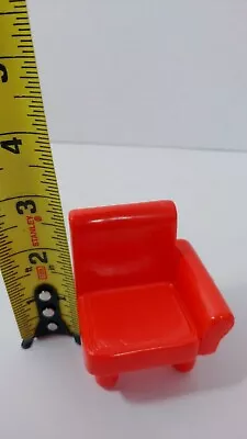 Fisher Price My First Dollhouse Furniture Piece Half Of Red Sofa Couch Chair • $4.99