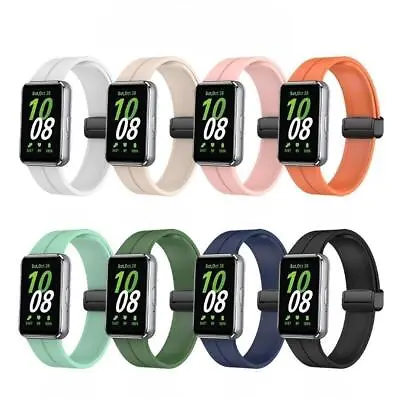 Magnetic Silicone Watch Strap Band Replacement For Samsung Galaxy Fit 3 SM-R390 • $5.49